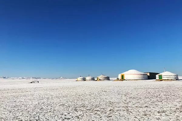 冬のツーリストキャンプ