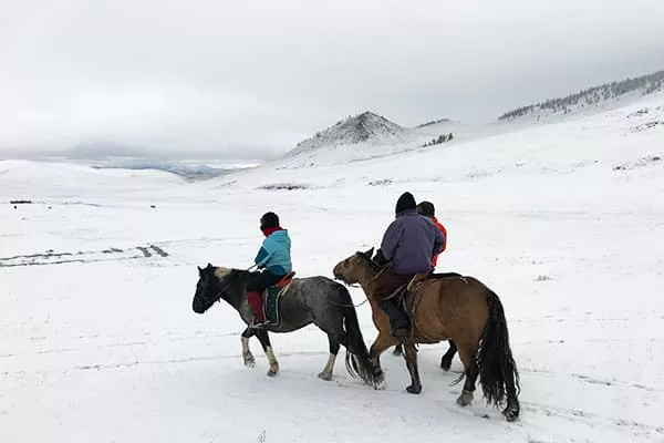 冬のトレッキング