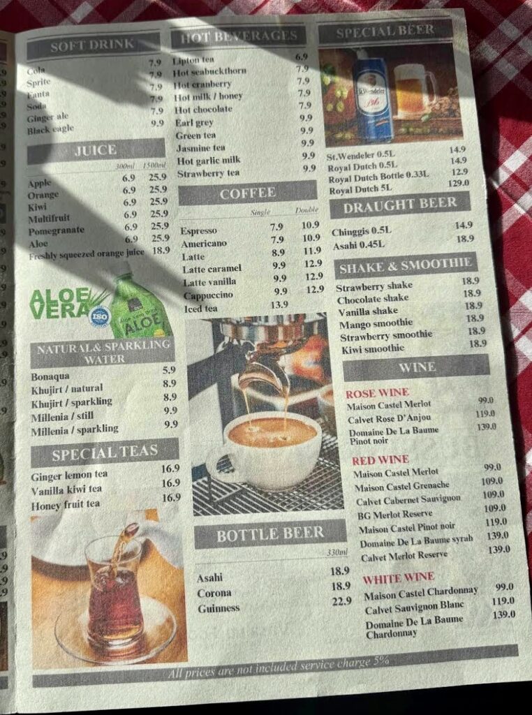 メニューの一部