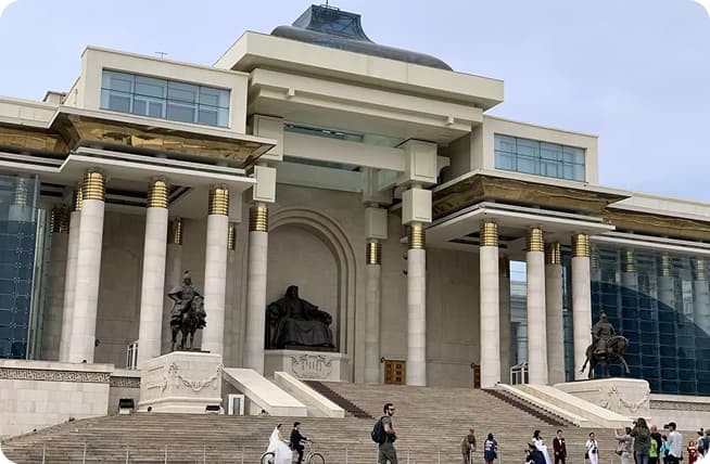 モンゴルの建物