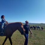 遊牧民と子ども