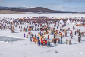 フブスグル湖アイスロックフェスティバル2026＆氷上アクティビティ2泊3日ゲル泊ツアー