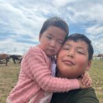 遊牧民の子ども